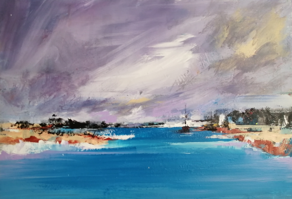 Diane White
Calm before the Storm 
Acrylic on canvas
500x1000mm
R7 500